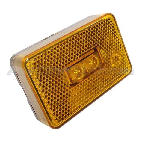 rectangular marker light with metal bracket|universal side marker lights.